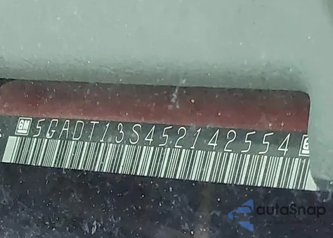 2005 Buick Rainier Cxl из США, поврежденный, VIN 5GADT13S452142554